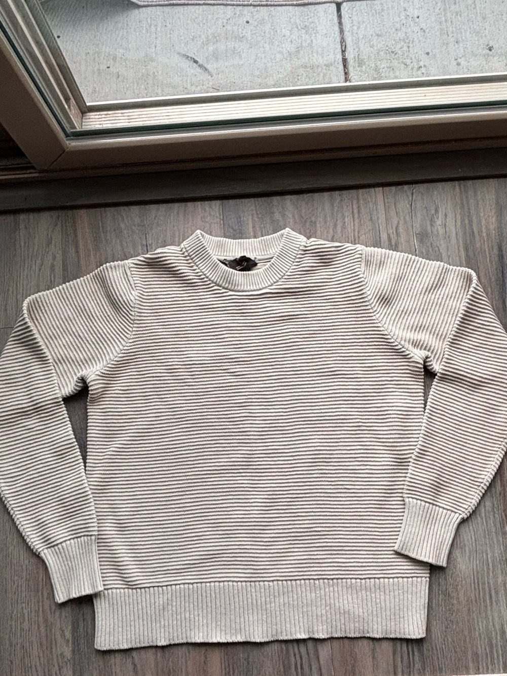 Kuhl Women's Cream Ribbed Crewneck Sweater